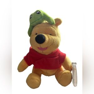 Fisher Price Disney Winnie The Pooh Froggy‎ Friend Plush Star Beanie 6" New